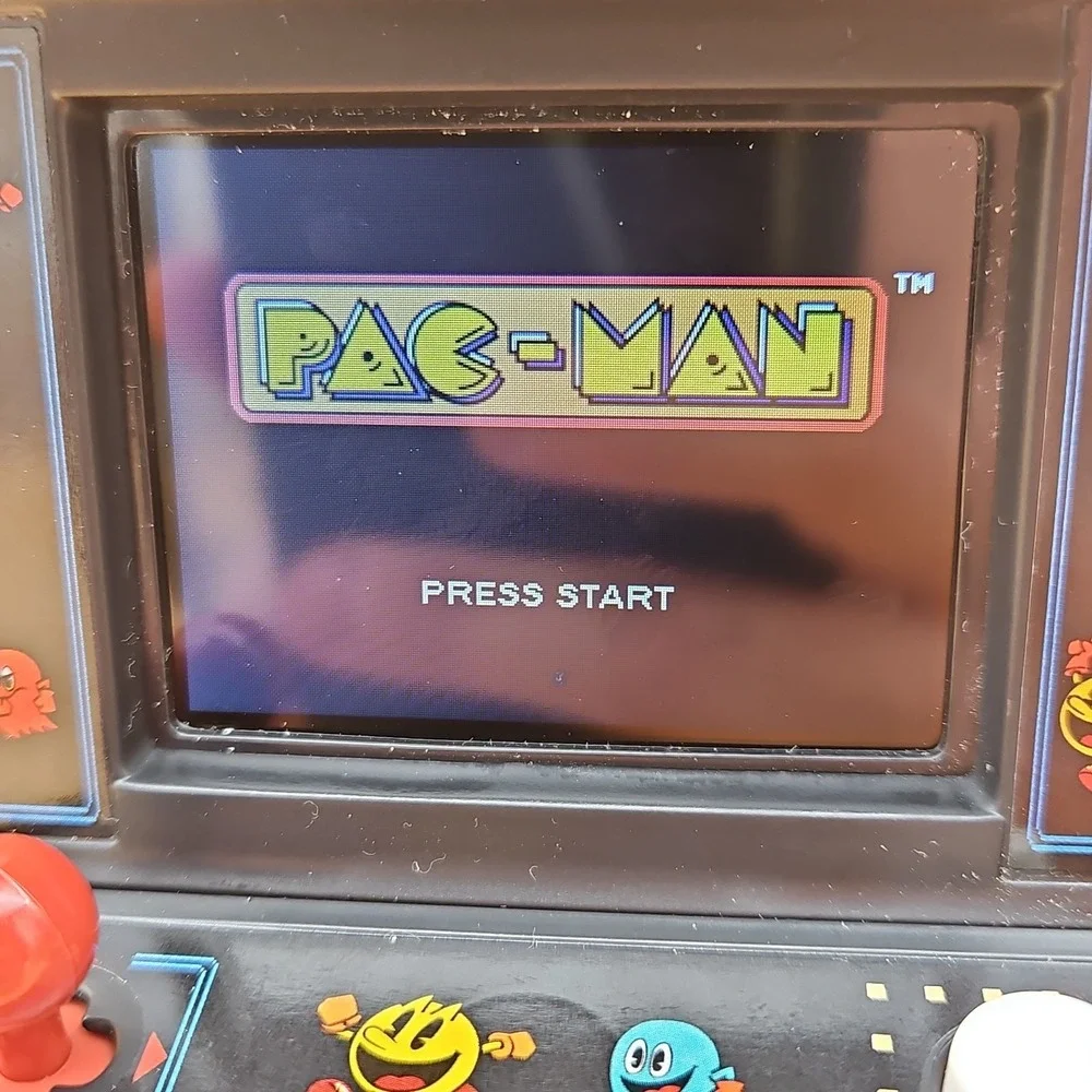 Pac-Man Arcade Classics Mini Arcade Game with Color Screen Working #09674